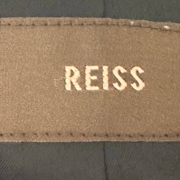 Reiss Women's Double Breasted Tailored Fit Virgin Wool Gray Blazer Size 10 - Picture 7 of 10